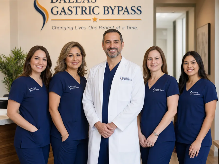 The Dallas GI clinic team in a clean clinical setting